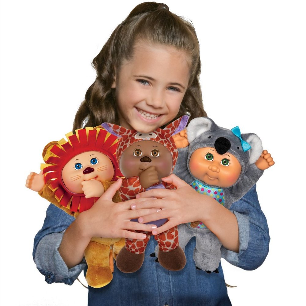 NEW! 3 Cabbage Patch Kids Collectible Cuties Zoo Friends: Lion, Giraffe & Koala - Picture 3 of 7